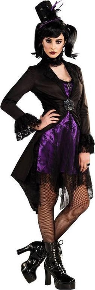 Woman's Gothic Jacket - Kostuum Volwassenen - Maat S - 34/36 - Carnavalskleding