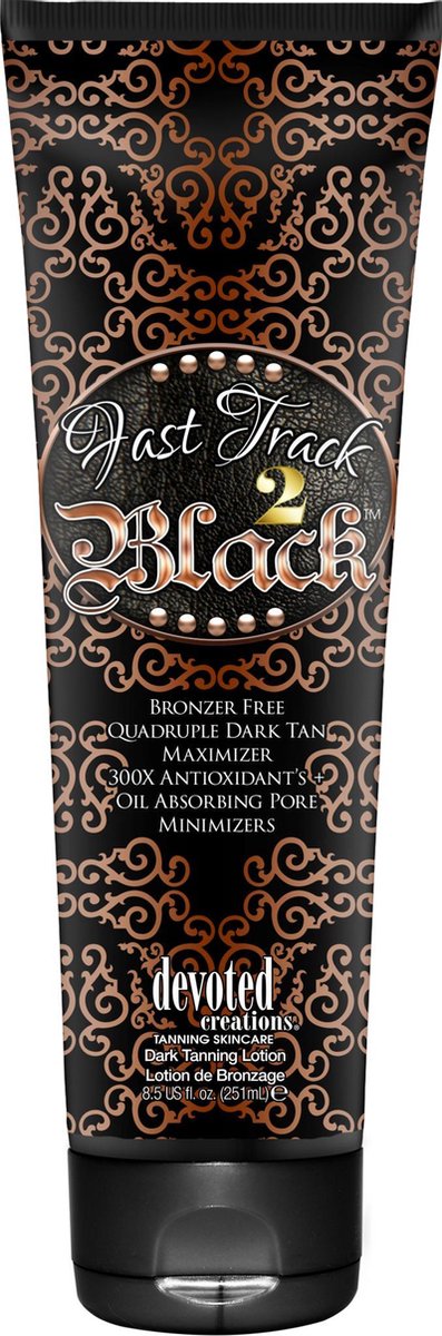 Devoted Creations Fast Track 2 Black Zonnebankcrème - 250 ml