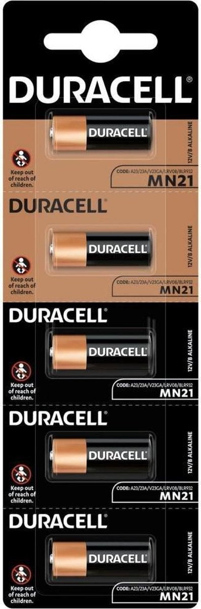 23A Alkaline batterij MN21 Duracell 5 stuks