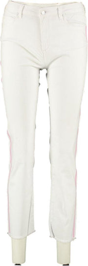 Aaiko witte cropped slim fit stretch jeans 7/8e lengte - Maat W28