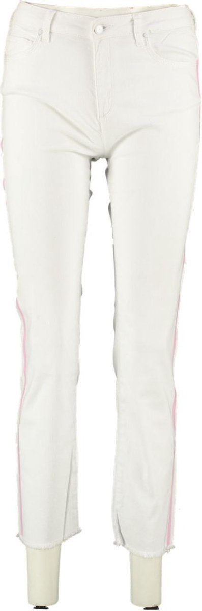 Aaiko witte cropped slim fit stretch jeans 7/8e lengte - Maat W28