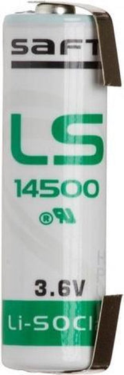 1 Stuk - U-soldeerlipjes SAFT LS14500 / AA Lithium batterij 3.6V