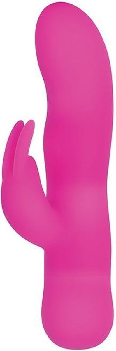 Roze duo vibrator met grote rabbit