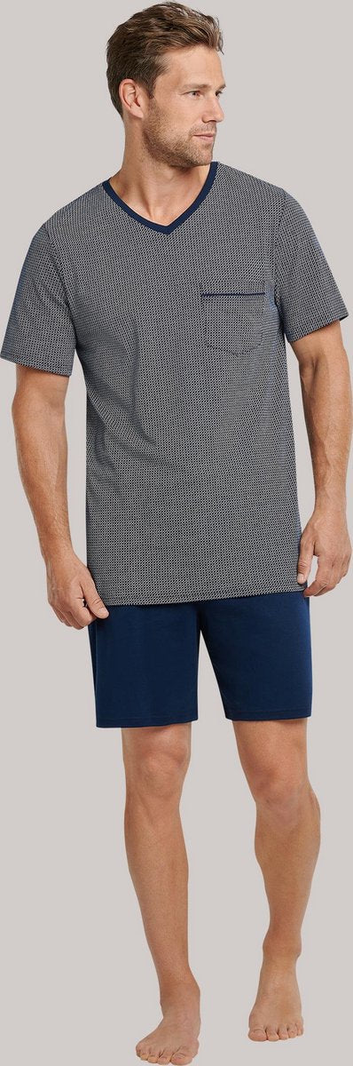 Schiesser – Timeless – Pyjama – 173862 – Night Blue - 56