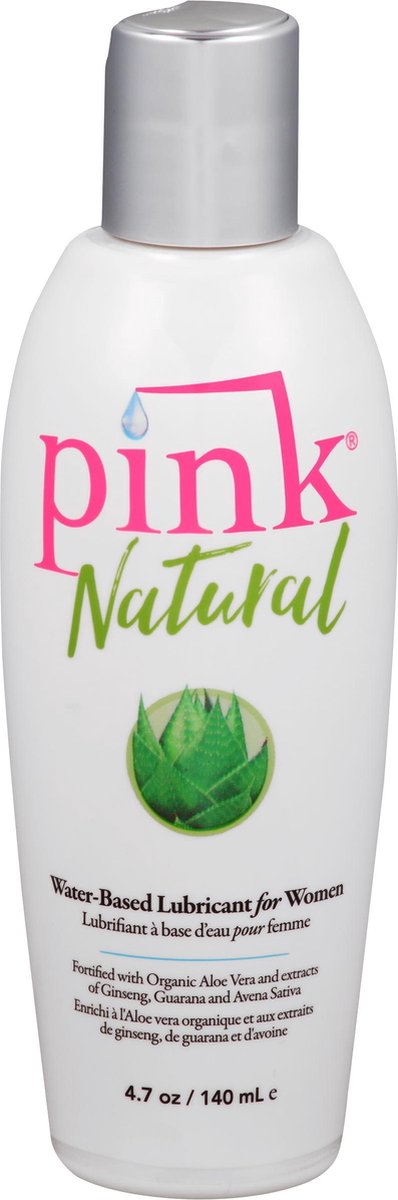 Pink Natural Glijmiddel Waterbasis  - 140 ml