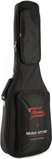 Bags voor e-gitaren - Fame E-gitaar Gigbag Deluxe zwart/rood Logo