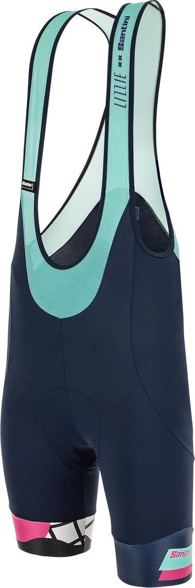 Santini Karma Sassi Dames BIB-Shorts GIL Zwart/Geel L