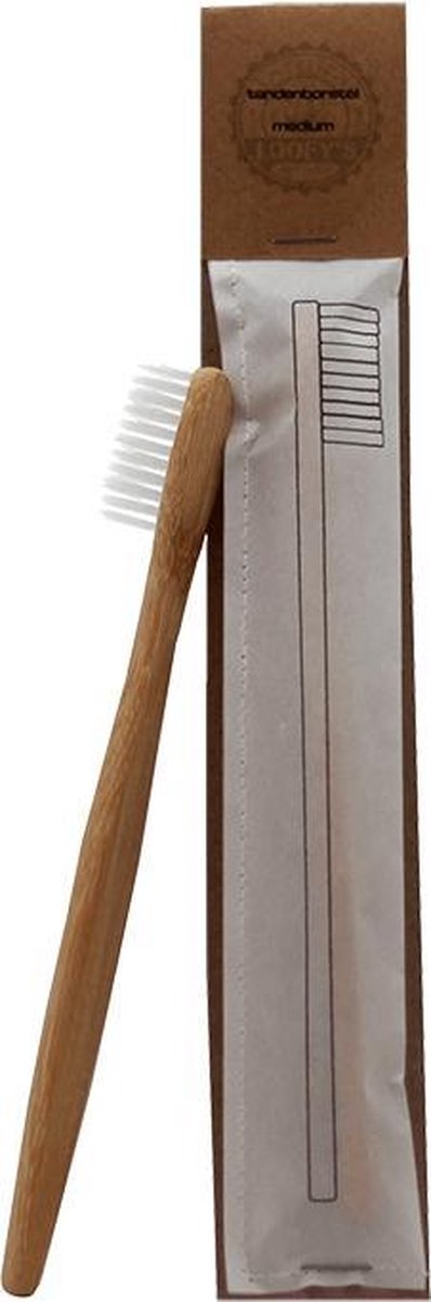 Loofy's - Tandenborstel [Bamboe] Witte Haren - 100% Vegan & Plasticvrij - Loofys