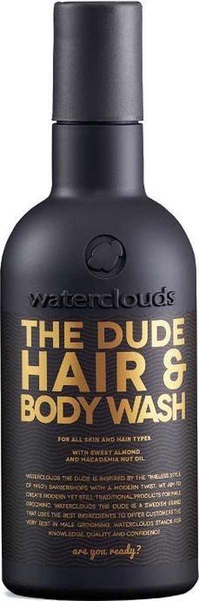 Waterclouds The Dude Hair & Body Shampoo -  vrouwen - Voor Normaal haar - 250 ml -  vrouwen - Voor Normaal haar
