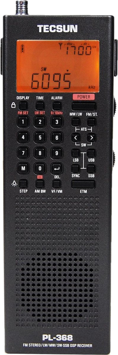Tecsun  PL-368 PLL World Band Reciever Black
