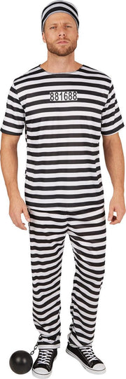 dressforfun - Gevangene XL  - verkleedkleding kostuum halloween verkleden feestkleding carnavalskleding carnaval feestkledij partykleding - 301462