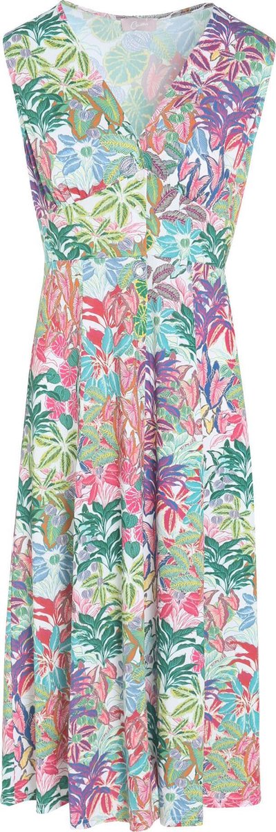 Cassis - Jurk met een gekleurde bladprint - Multicolor