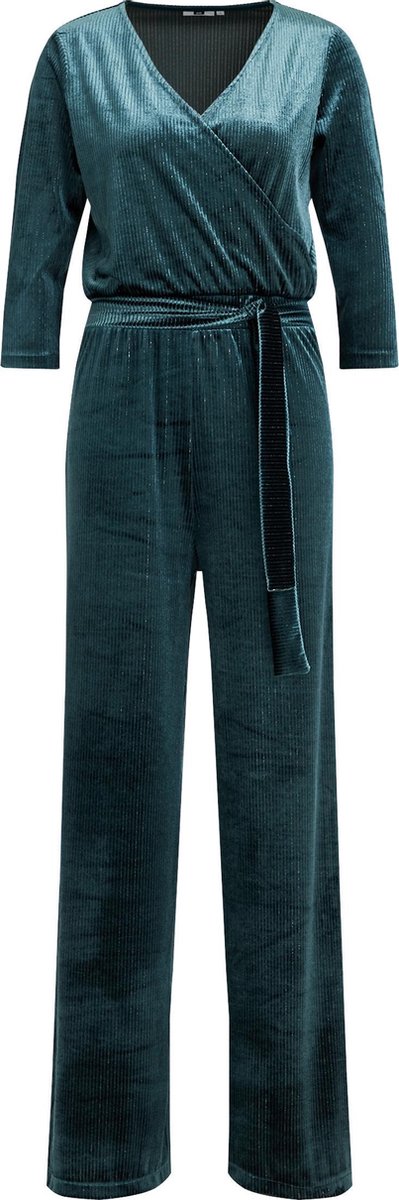 WE Fashion Dames Velvet Jumpsuit - Maat XXL