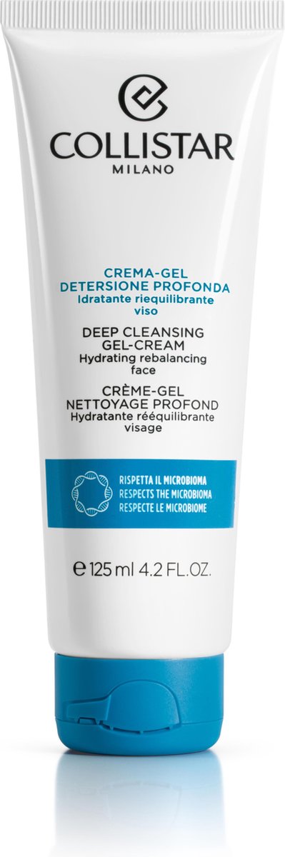 Collistar Deep Cleansing Gel-cream gezichtsreiniging & reiniging crème 125 ml Vrouwen