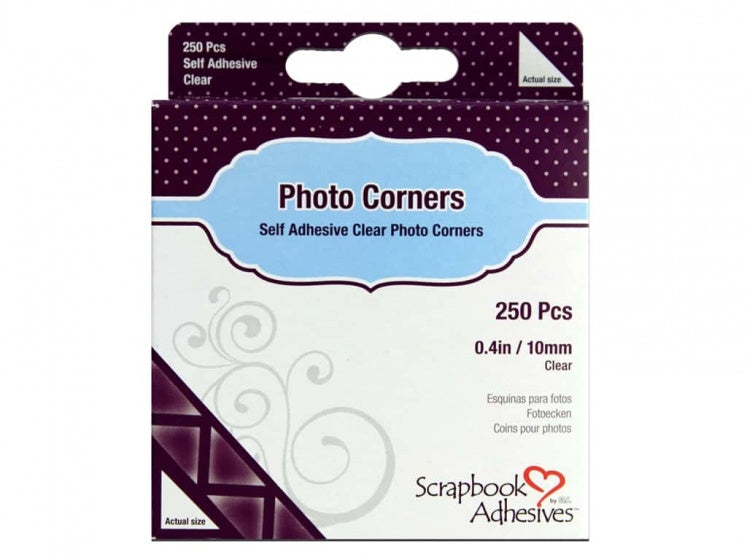 fotohoekjes 250 stuks 10 x 10 mm transparant