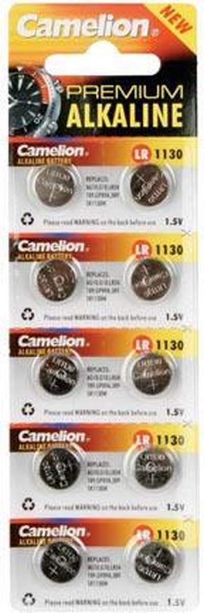 Camelion Horlogebatterij 1.5V 68Mah Lr1130/Ag10 (10 St./Bl)