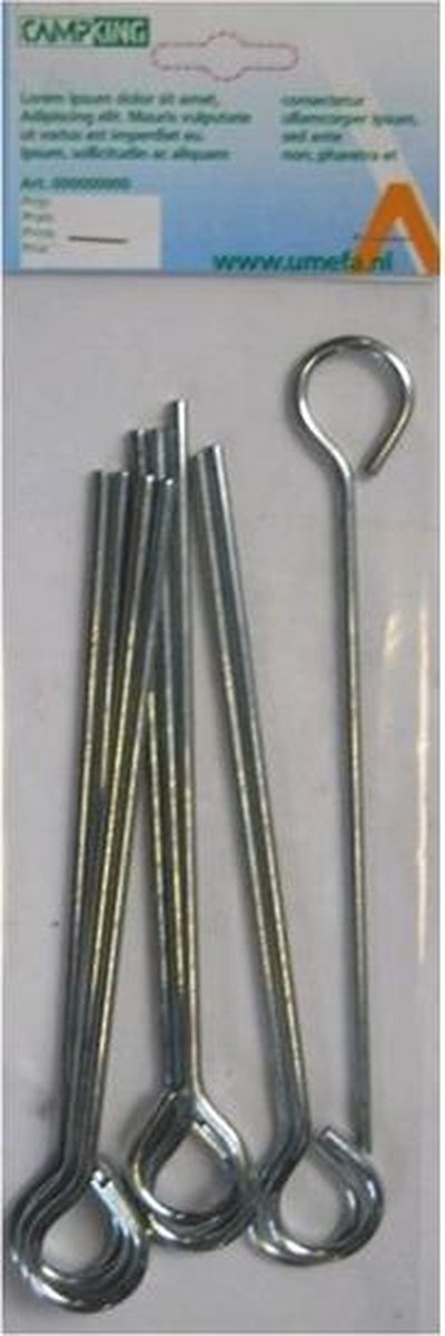 Campking Grondpen Gesloten Oog - 24 cm - 10 Stuks