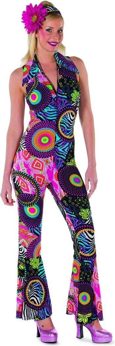 Hippie catsuit cirkel voor dame