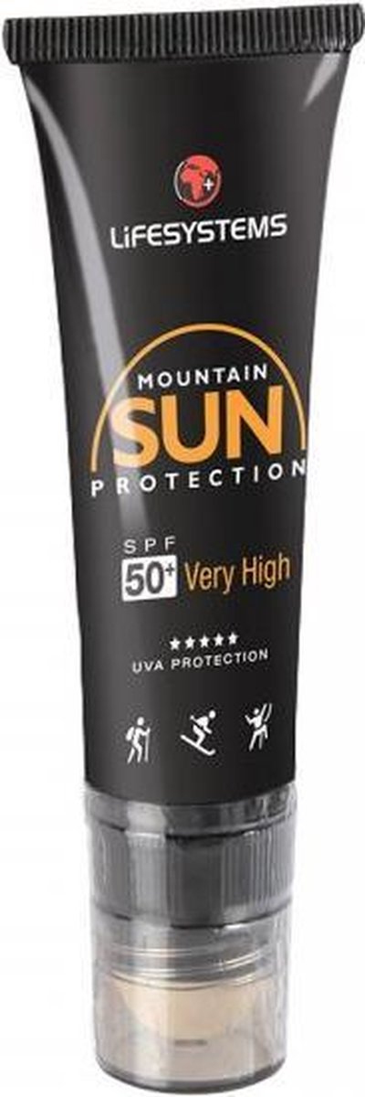 Lifesystems zonnebrand creme + lipbalsem  SPF50 wintersport | De Beste zon bescherming voor skien & snowboarden | zon bescherming voor winter en bergsport zon vakanties