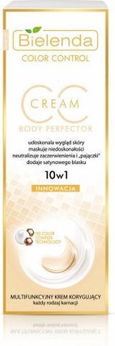 Bielenda CC Cream Body Perfection - 10 in 1 - Multifunctionele corrigerende crème voor elke huidtype - Body concealer - camoufleert oneffenheden - Innovatief HD color complex technology - skin imperfections cover - 175ml