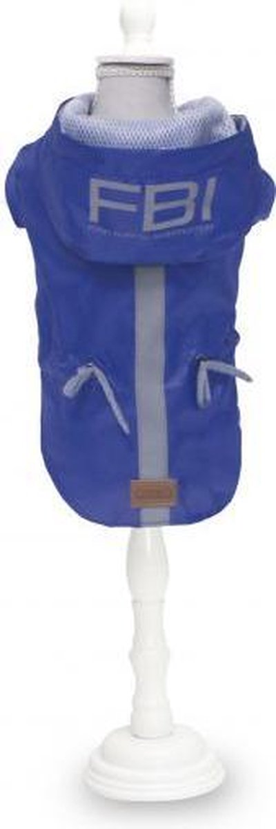Croci - Hondenjas Regenjas - Vancouver FBI waterproof Blauw - 35 cm