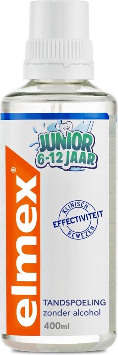 6x Elmex Junior (5-12 Jaar) Tandspoeling 400 ml