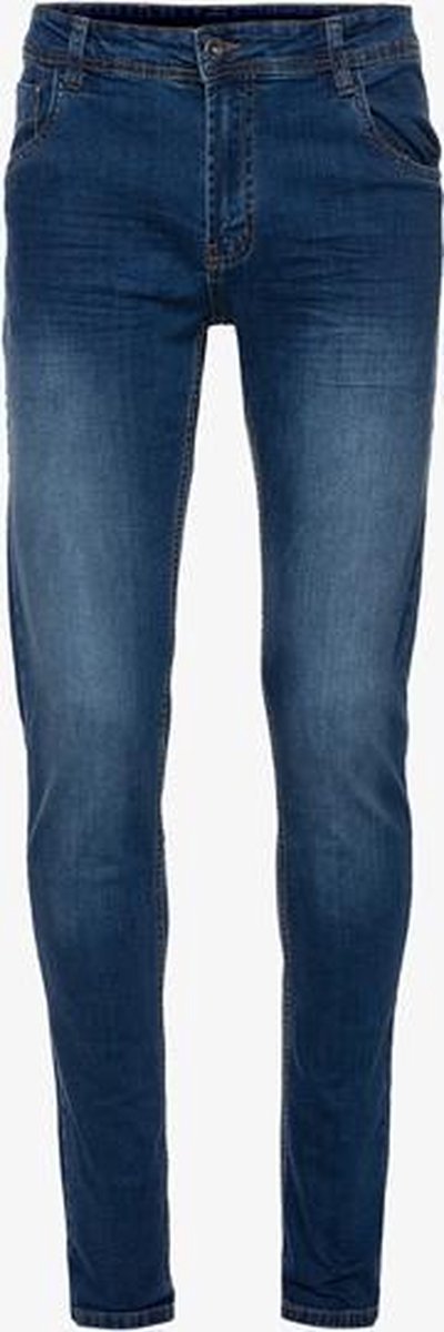 Unsigned comfort stretch fit heren jeans lengte 34 - Blauw - Maat 32/34