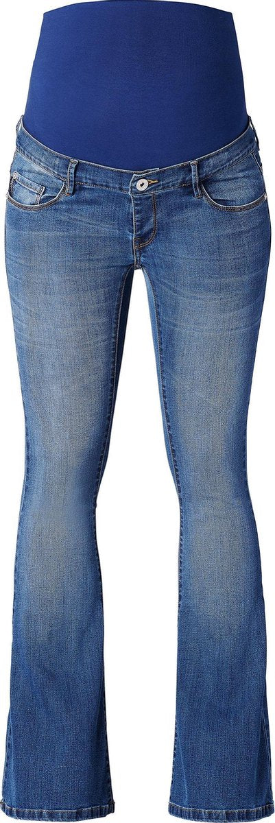 Supermom Jeans Flared Blue Zwangerschap Maat 26