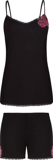 Pyjama met short Zwart 7-810434 44