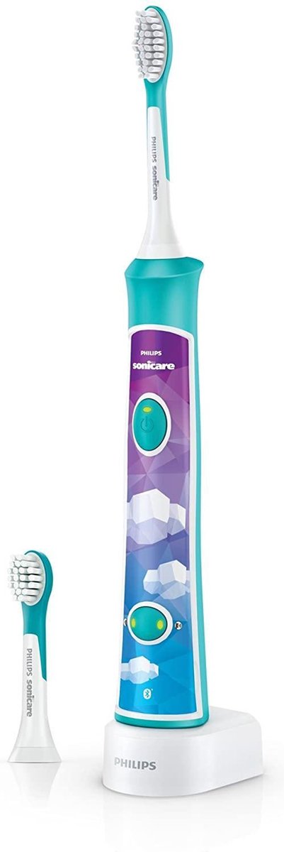 Philips Sonicare For Kids Elektrische Tandenborstel - Ingebouwde bluetooth - Met interactieve app - 2 Opzetborstels - 2 Standen - Timer - Voor leuker en beter poetsen - HX6322/04
