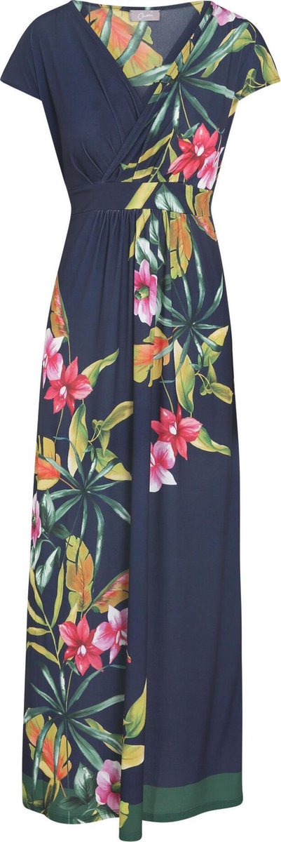 Cassis - Lange jurk met bloemenprint - Fushia