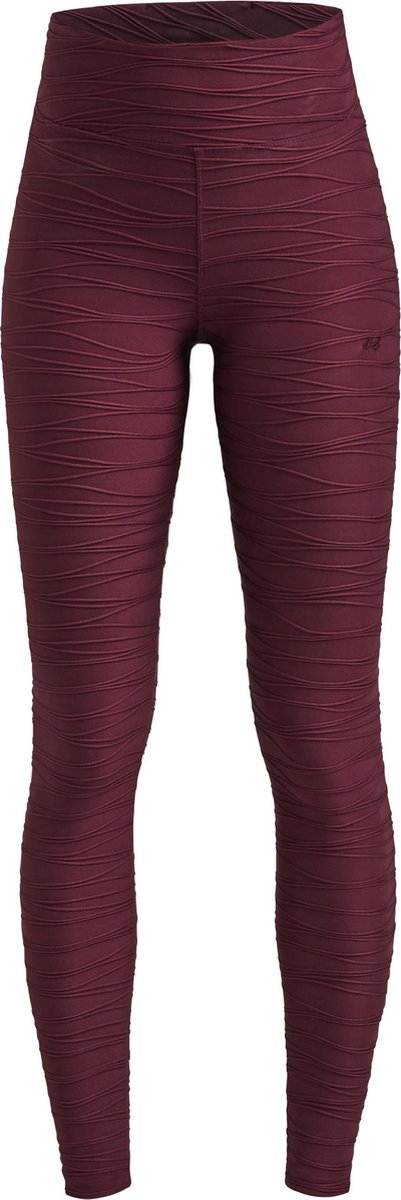 Rohnisch Wave Tights Dames Sportlegging - Burgundy - Maat XXL
