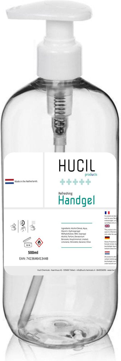 Handgel - hand gel - 70% alcohol gel - alcogel - handalcohol - 500ml