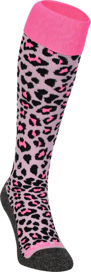 Brabo - BC8450B Socks Cheetah Soft Pink - Soft Pink - Vrouwen - Maat 31-35