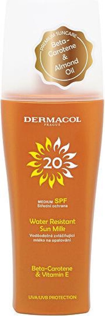 Dermacol - Sun Water Resistant Milk Spray Spf 20 - Sunscreen Milk With Spray