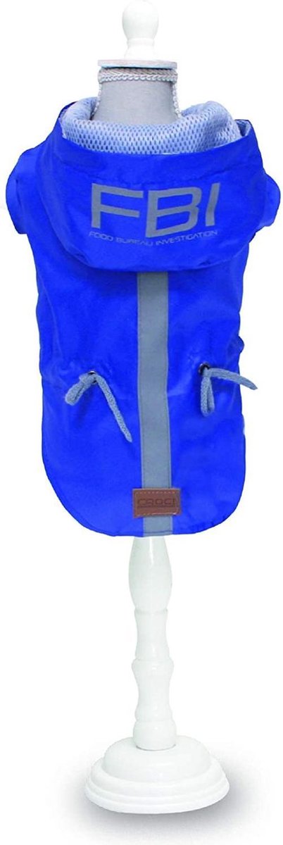 Croci - Hondenjas Regenjas - Vancouver FBI waterproof Blauw - 70 cm