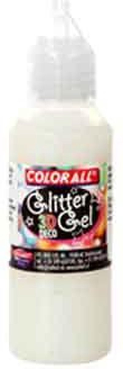 Deco 3D Glitter Gel - Iris Wit - 500ml