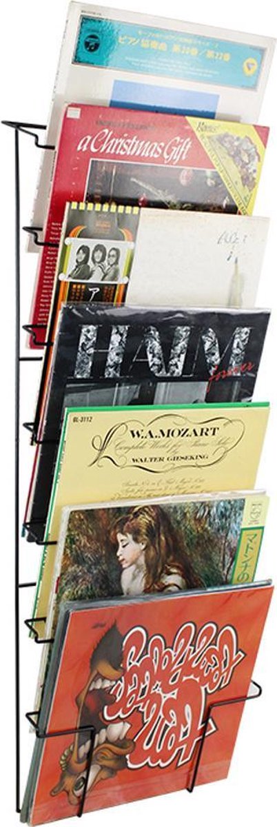 Lp vinyl platen opbergrek - wandrek opbergen lp vinyl platen tegen de muur