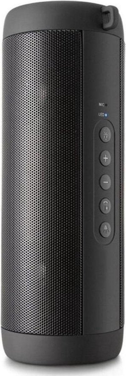 DrPhone T2 Pro – Draagbare Bluetooth Speaker – Bluetooth 5.0 - HD Gesprekken - IP5 Waterdicht – Zaklamp – 10 uur capaciteit – Eclipse Black