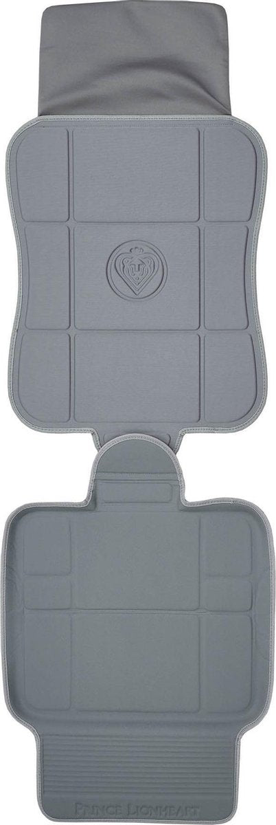 Prince Lionheart 2 Stage® SeatSaver® | Autostoel Beschermer |  Voorkomt schade aan Isofix-autostoeltjes | Veegt schoon | Past Met Autostoelen En Boosters | Hoge Dichtheid Schuim| Trap Guard - Grijs