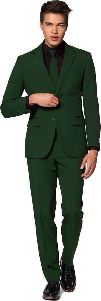 Opposuits Verkleedpak Glorious Green Heren Polyester Groen Maat 52