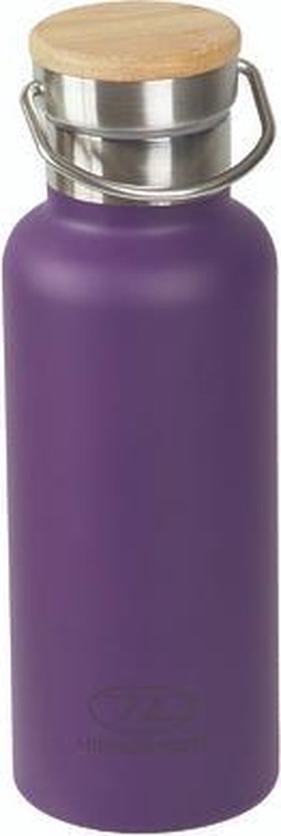 Highlander waterfles aluminium Campsite Bottle 500 ml - Paars