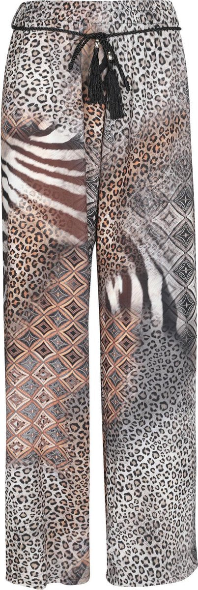 Cassis - Broek met dierenprint - Grijs