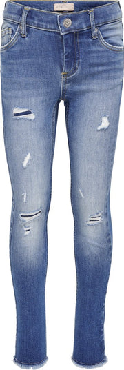 KIDS ONLY KONBLUSH LIFE REG SKINNY DESTROY ANA187 Meisjes Jeans - Maat 140