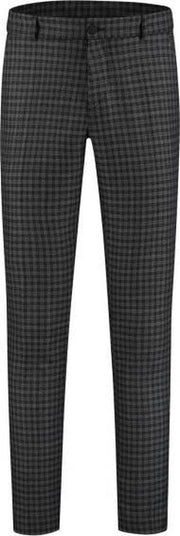 GENTS | Chino Heren | Jeans Heren slim ruit grijs 0126 Maat L