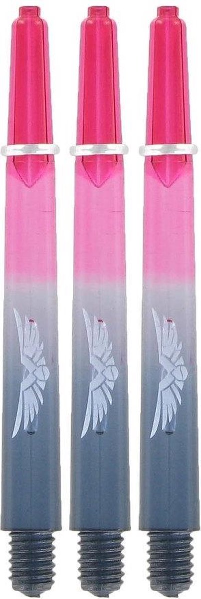 Shot Eagle Claw Duo Dartshafts - Zwart -Rood - Medium - (1 Set)