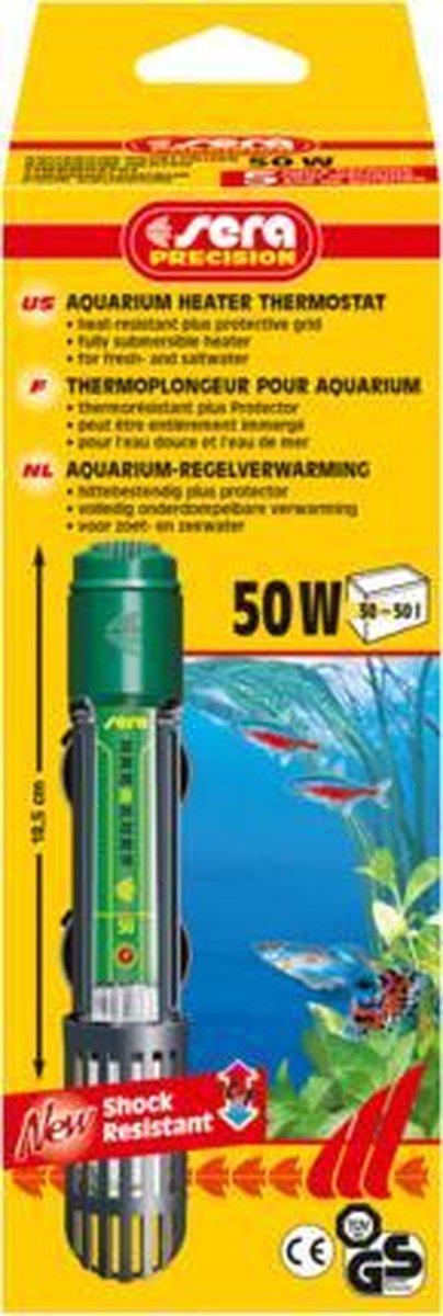 Sera aquarium-regelverwarming 50W - heater verwarming
