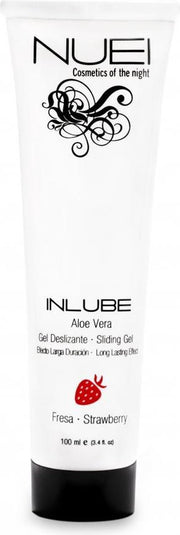INLUBE Strawberry water based sliding gel - 100ml - Lubricants - white - Discreet verpakt en bezorgd