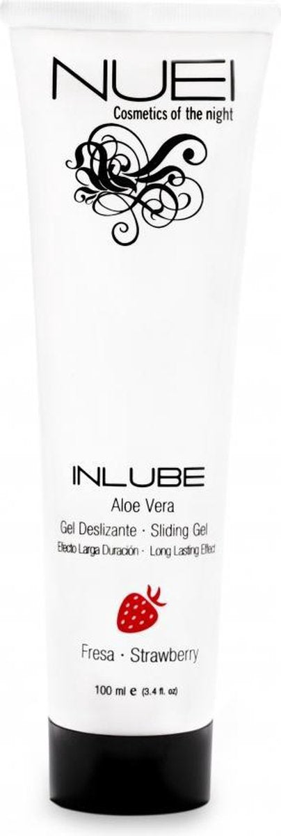 INLUBE Strawberry water based sliding gel - 100ml - Lubricants - white - Discreet verpakt en bezorgd