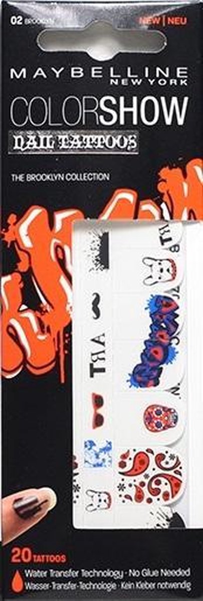 Maybelline - Colorshow Nagelstickers 02 Brooklyn 20 tattoos